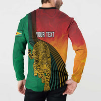 Guyana Cricket Amazon Warriors Personalized Button Sweatshirt Fierce Jaguars - Wonder Print Shop