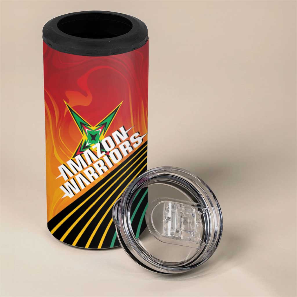 Guyana Cricket Amazon Warriors Personalized 4 in 1 Can Cooler Tumbler Fierce Jaguars - Wonder Print Shop