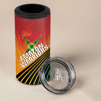 Guyana Cricket Amazon Warriors Personalized 4 in 1 Can Cooler Tumbler Fierce Jaguars - Wonder Print Shop