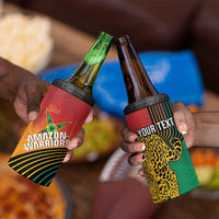 Guyana Cricket Amazon Warriors Personalized 4 in 1 Can Cooler Tumbler Fierce Jaguars - Wonder Print Shop