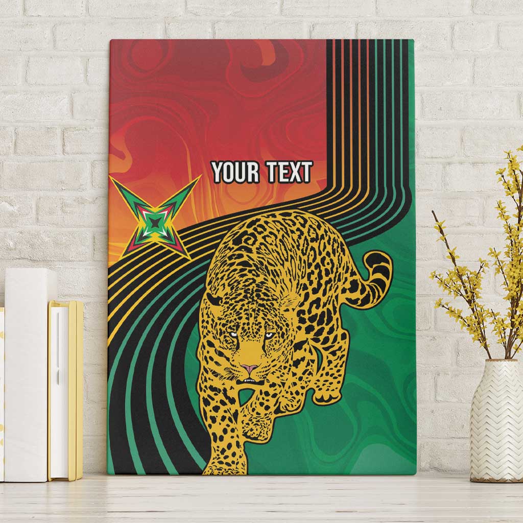 Guyana Cricket Amazon Warriors Personalized Canvas Wall Art Fierce Jaguars - Wonder Print Shop