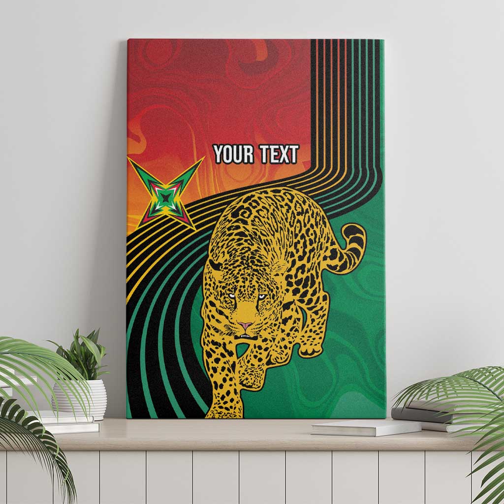 Guyana Cricket Amazon Warriors Personalized Canvas Wall Art Fierce Jaguars - Wonder Print Shop