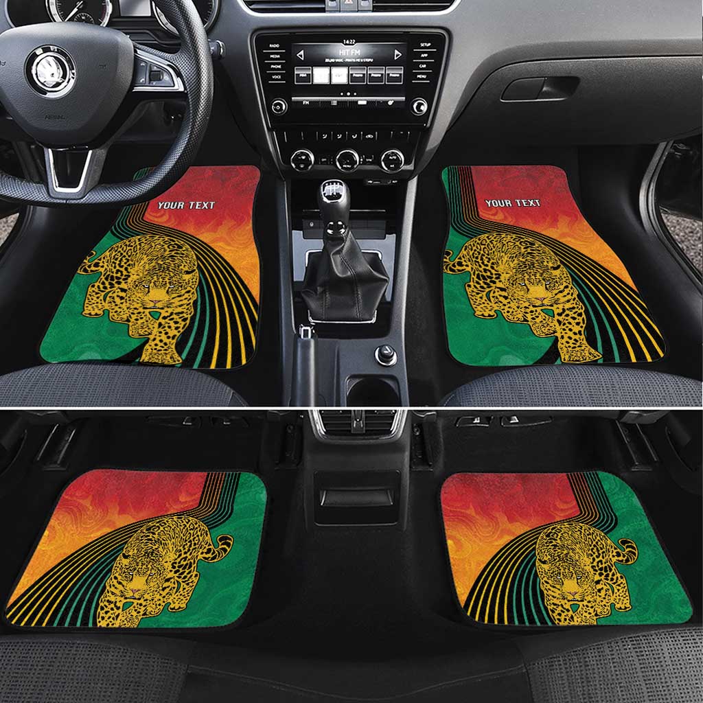 Guyana Cricket Amazon Warriors Personalized Car Mats Fierce Jaguars - Wonder Print Shop