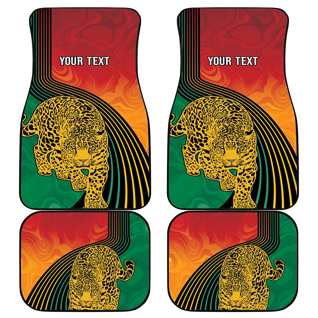 Guyana Cricket Amazon Warriors Personalized Car Mats Fierce Jaguars - Wonder Print Shop