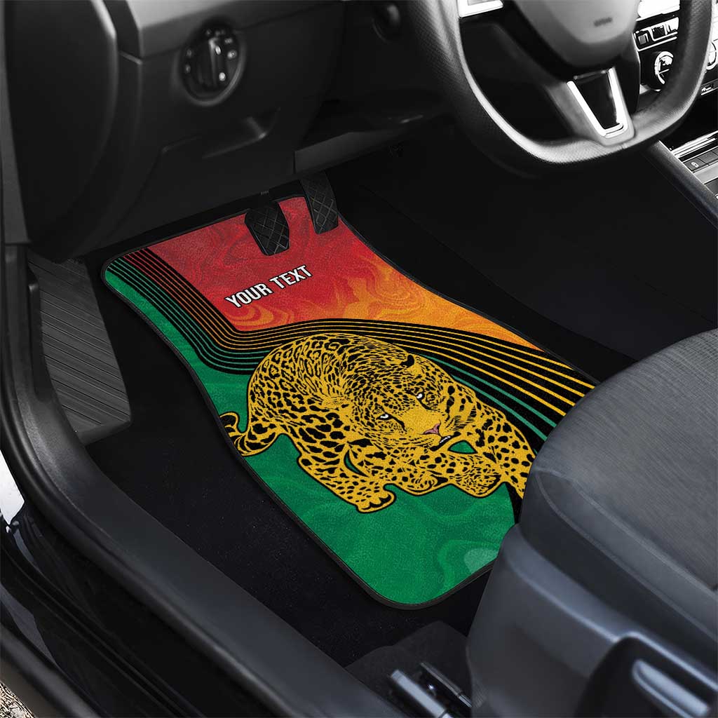 Guyana Cricket Amazon Warriors Personalized Car Mats Fierce Jaguars - Wonder Print Shop