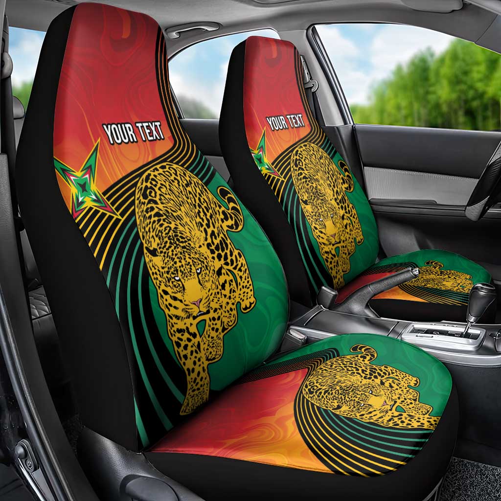 Guyana Cricket Amazon Warriors Personalized Car Seat Cover Fierce Jaguars - Wonder Print Shop