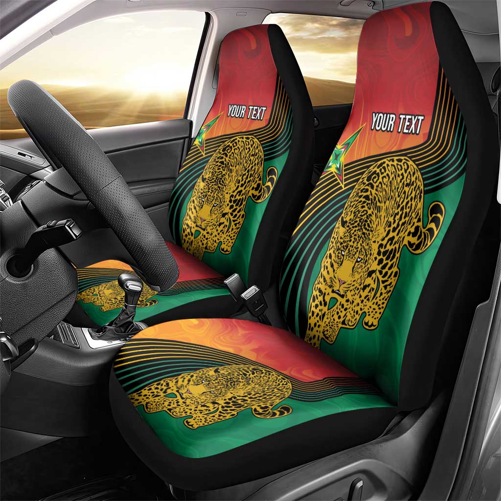 Guyana Cricket Amazon Warriors Personalized Car Seat Cover Fierce Jaguars - Wonder Print Shop
