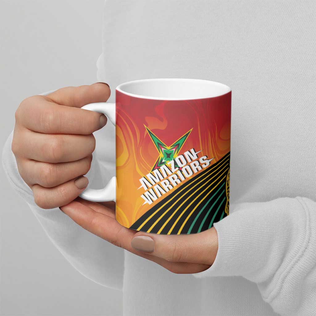 Guyana Cricket Amazon Warriors Personalized Ceramic Mug Fierce Jaguars - Wonder Print Shop