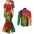 Guyana Cricket Amazon Warriors Personalized Couples Matching Mermaid Dress and Long Sleeve Button Shirt Fierce Jaguars - Wonder Print Shop