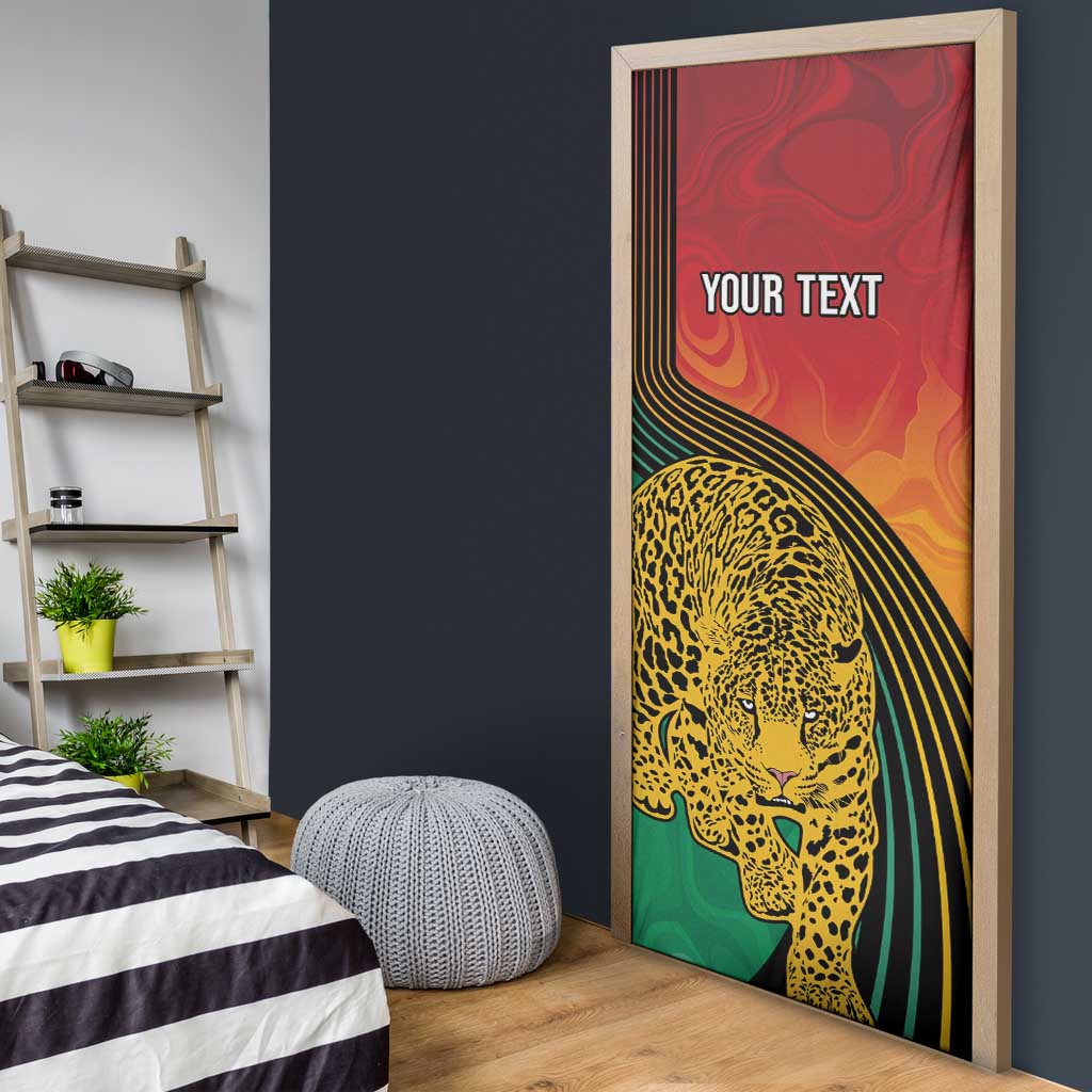 Guyana Cricket Amazon Warriors Personalized Door Cover Fierce Jaguars - Wonder Print Shop