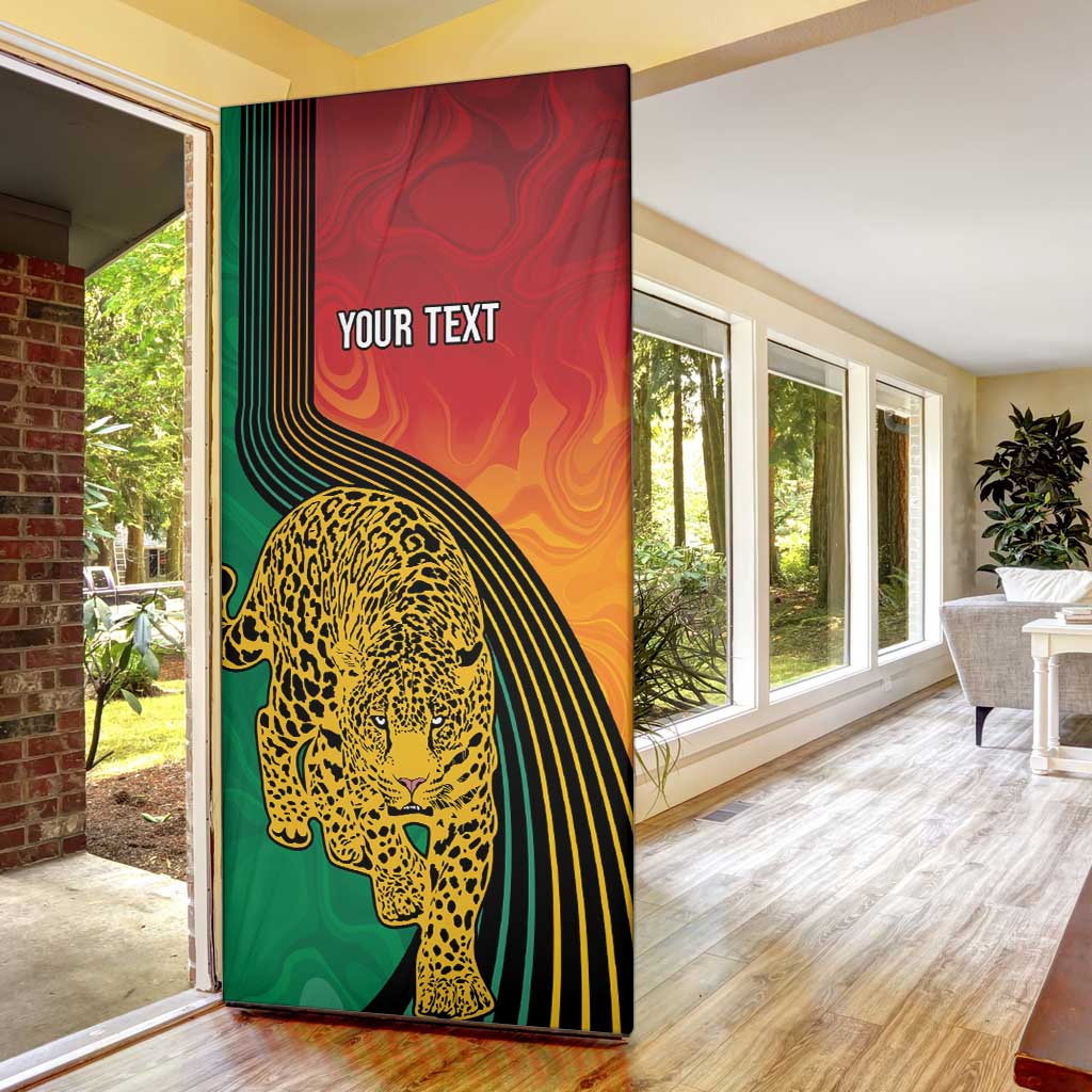 Guyana Cricket Amazon Warriors Personalized Door Cover Fierce Jaguars - Wonder Print Shop