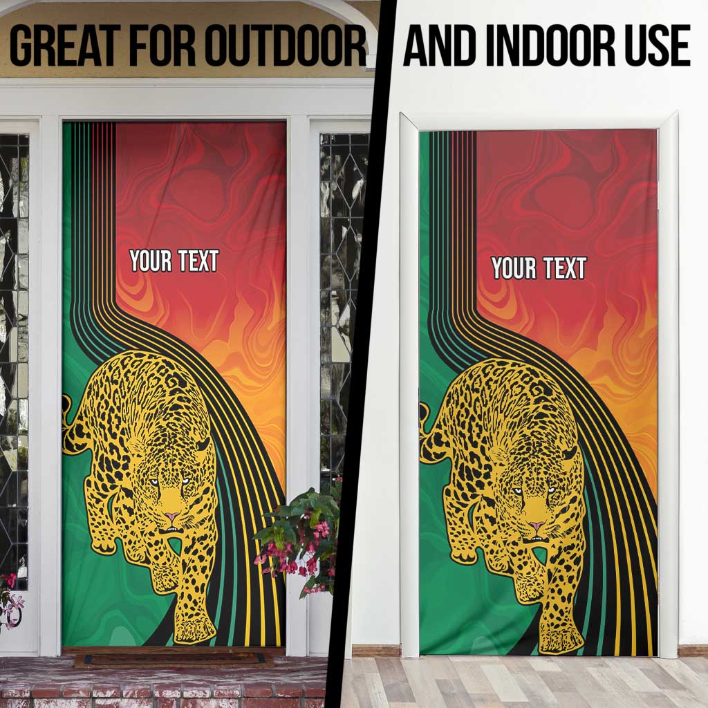 Guyana Cricket Amazon Warriors Personalized Door Cover Fierce Jaguars - Wonder Print Shop
