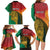 Guyana Cricket Amazon Warriors Personalized Family Matching Long Sleeve Bodycon Dress and Hawaiian Shirt Fierce Jaguars - Wonder Print Shop