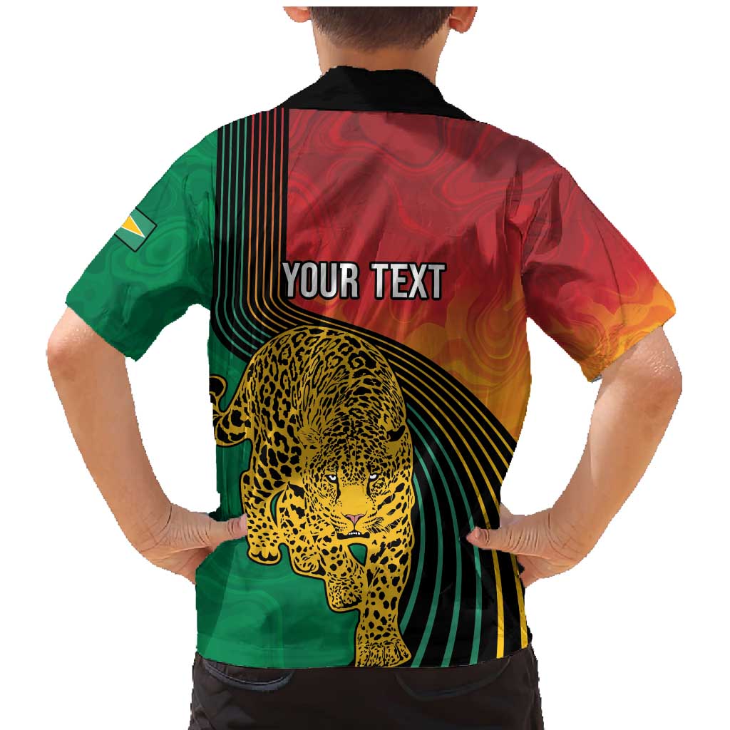 Guyana Cricket Amazon Warriors Personalized Family Matching Mermaid Dress and Hawaiian Shirt Fierce Jaguars - Wonder Print Shop