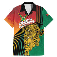 Guyana Cricket Amazon Warriors Personalized Family Matching Mermaid Dress and Hawaiian Shirt Fierce Jaguars - Wonder Print Shop