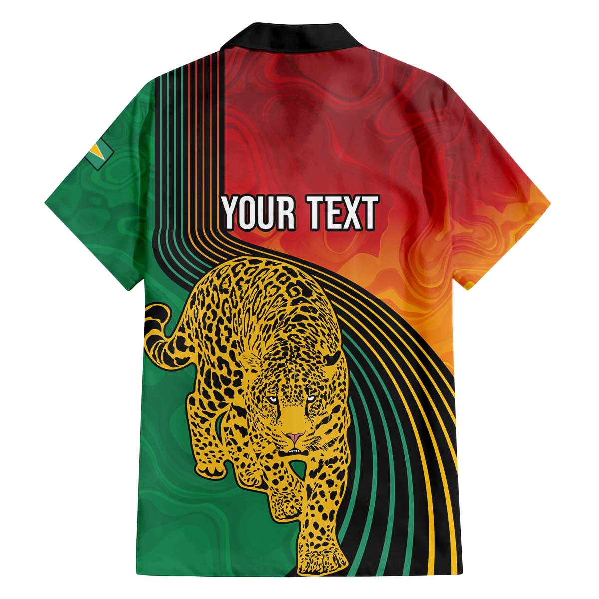 Guyana Cricket Amazon Warriors Personalized Family Matching Off The Shoulder Long Sleeve Dress and Hawaiian Shirt Fierce Jaguars - Wonder Print Shop