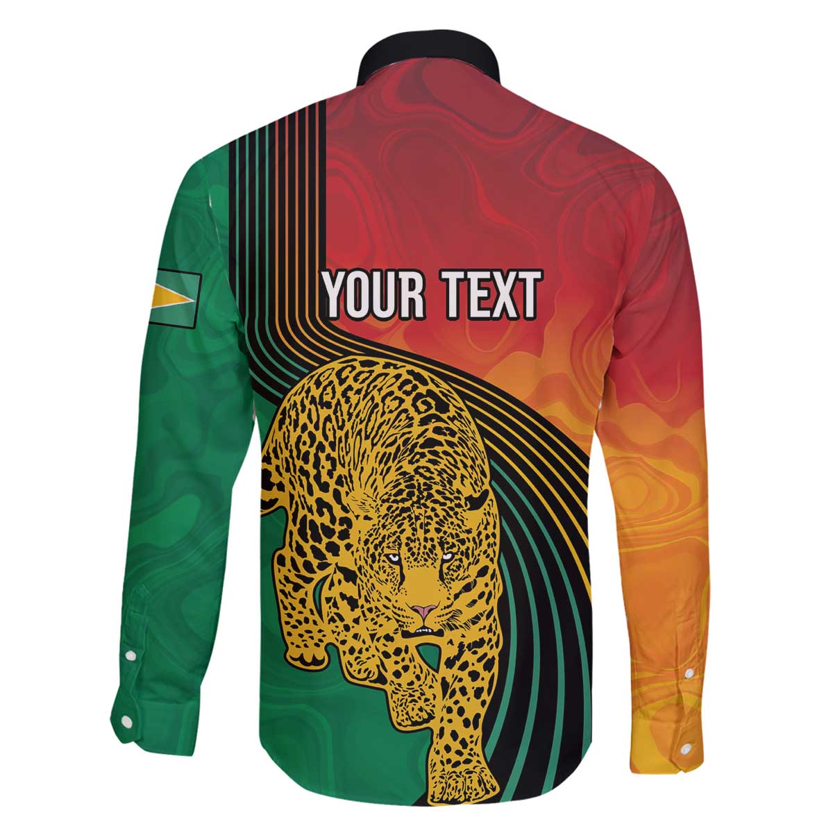 Guyana Cricket Amazon Warriors Personalized Family Matching Off The Shoulder Long Sleeve Dress and Hawaiian Shirt Fierce Jaguars - Wonder Print Shop