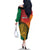Guyana Cricket Amazon Warriors Personalized Family Matching Off The Shoulder Long Sleeve Dress and Hawaiian Shirt Fierce Jaguars - Wonder Print Shop