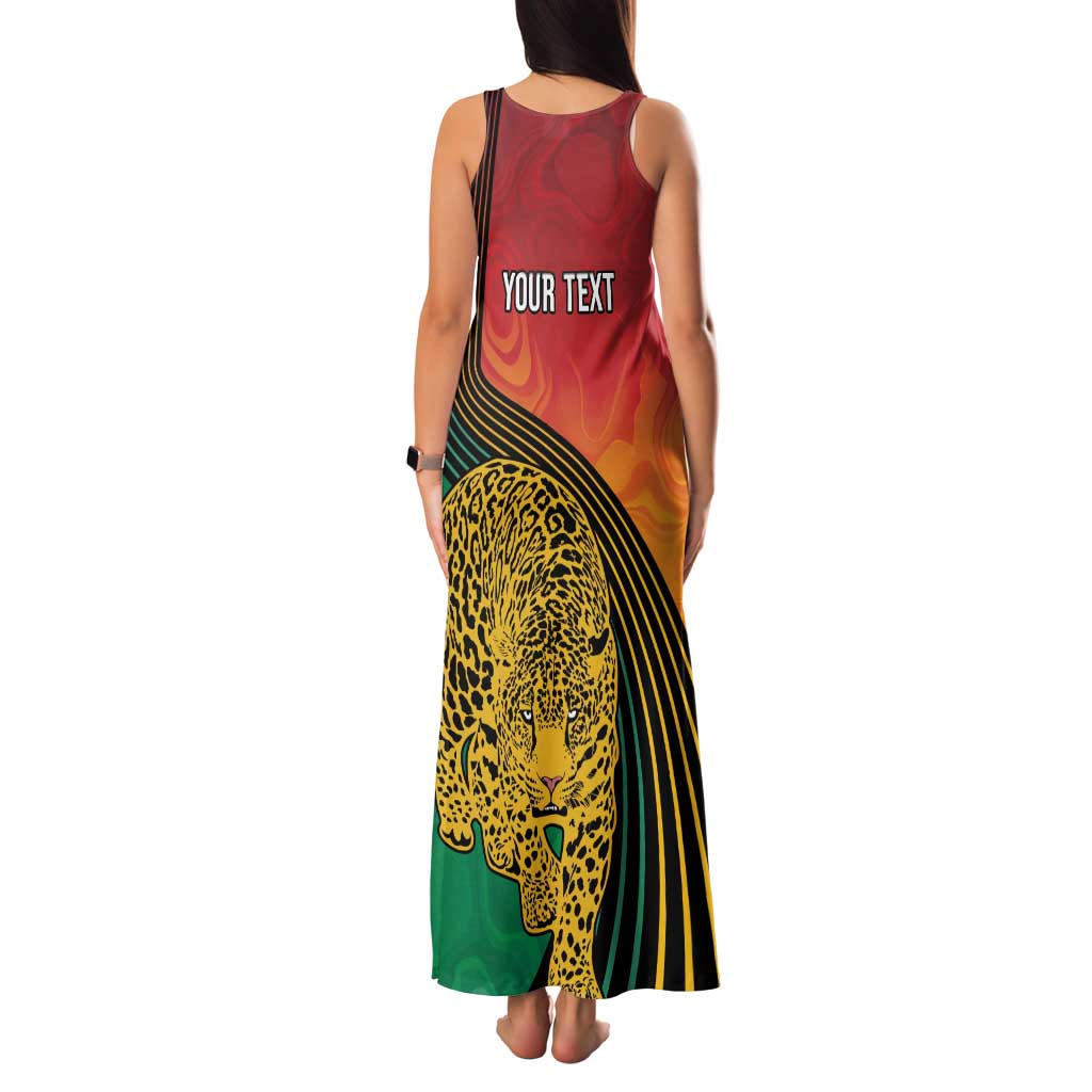 Guyana Cricket Amazon Warriors Personalized Family Matching Tank Maxi Dress and Hawaiian Shirt Fierce Jaguars - Wonder Print Shop