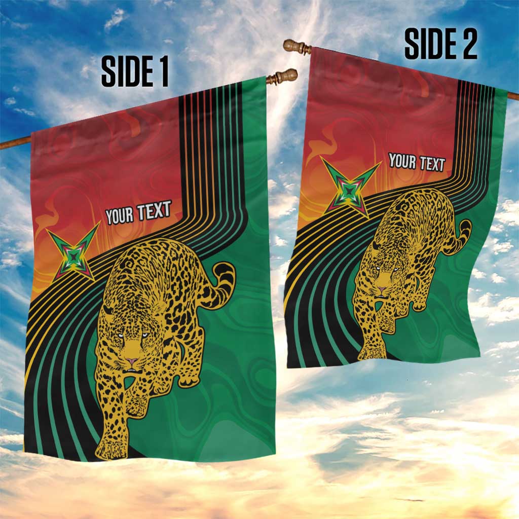 Guyana Cricket Amazon Warriors Personalized Garden Flag Fierce Jaguars - Wonder Print Shop