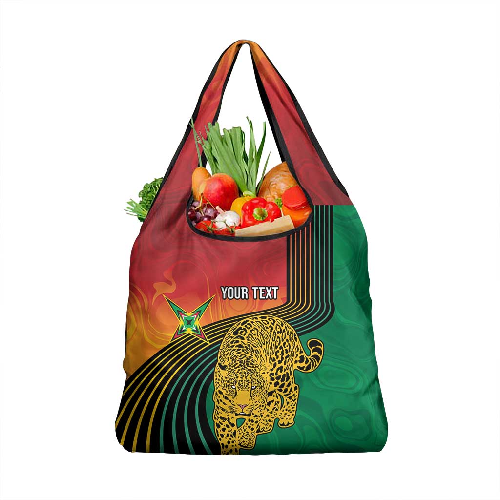 Guyana Cricket Amazon Warriors Personalized Grocery Bag Fierce Jaguars - Wonder Print Shop