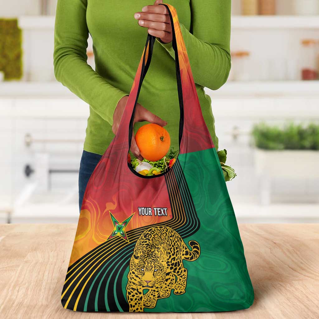 Guyana Cricket Amazon Warriors Personalized Grocery Bag Fierce Jaguars - Wonder Print Shop