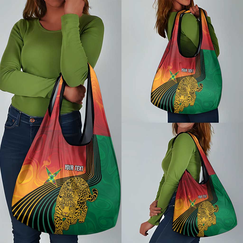 Guyana Cricket Amazon Warriors Personalized Grocery Bag Fierce Jaguars - Wonder Print Shop