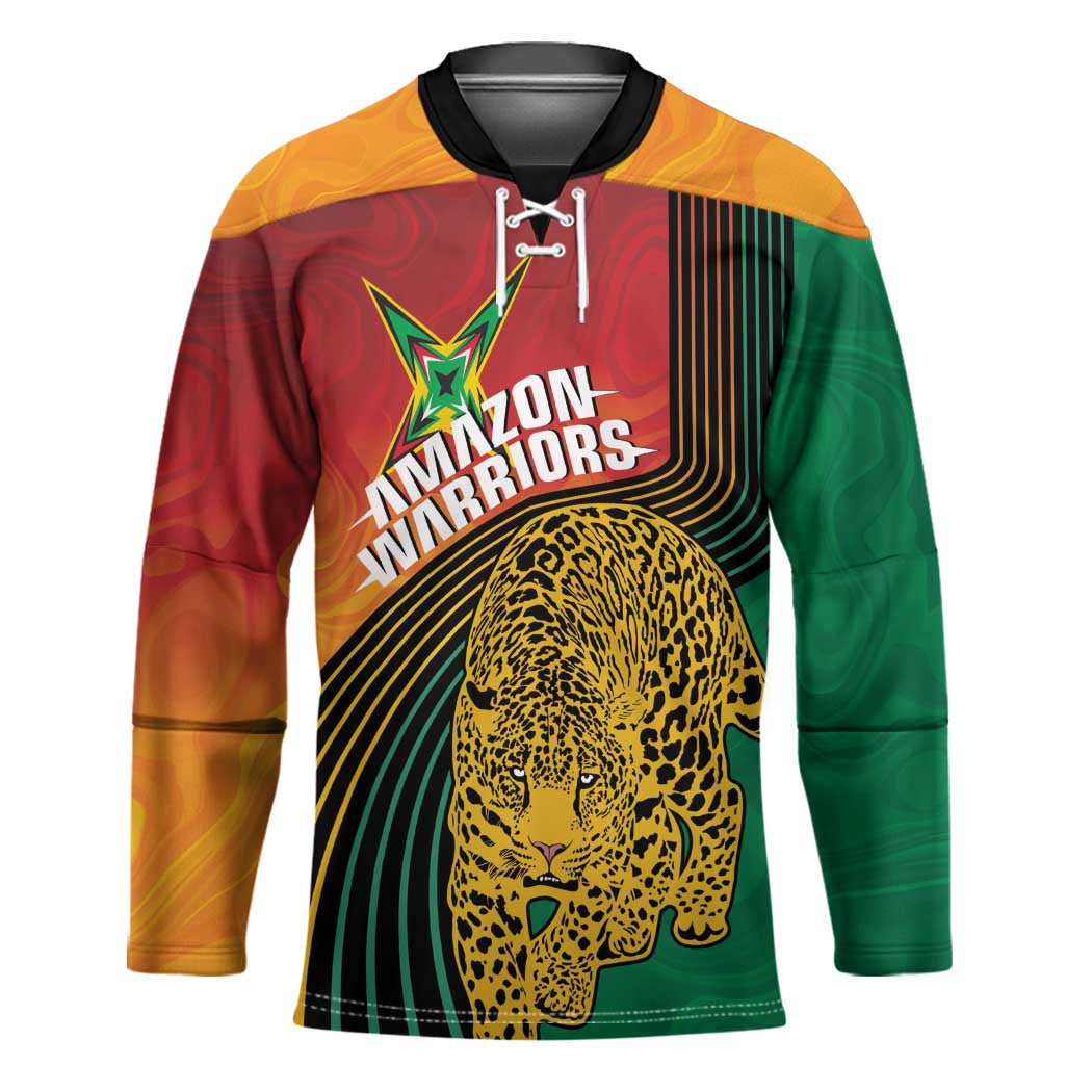 Guyana Cricket Amazon Warriors Personalized Hockey Jersey Fierce Jaguars - Wonder Print Shop