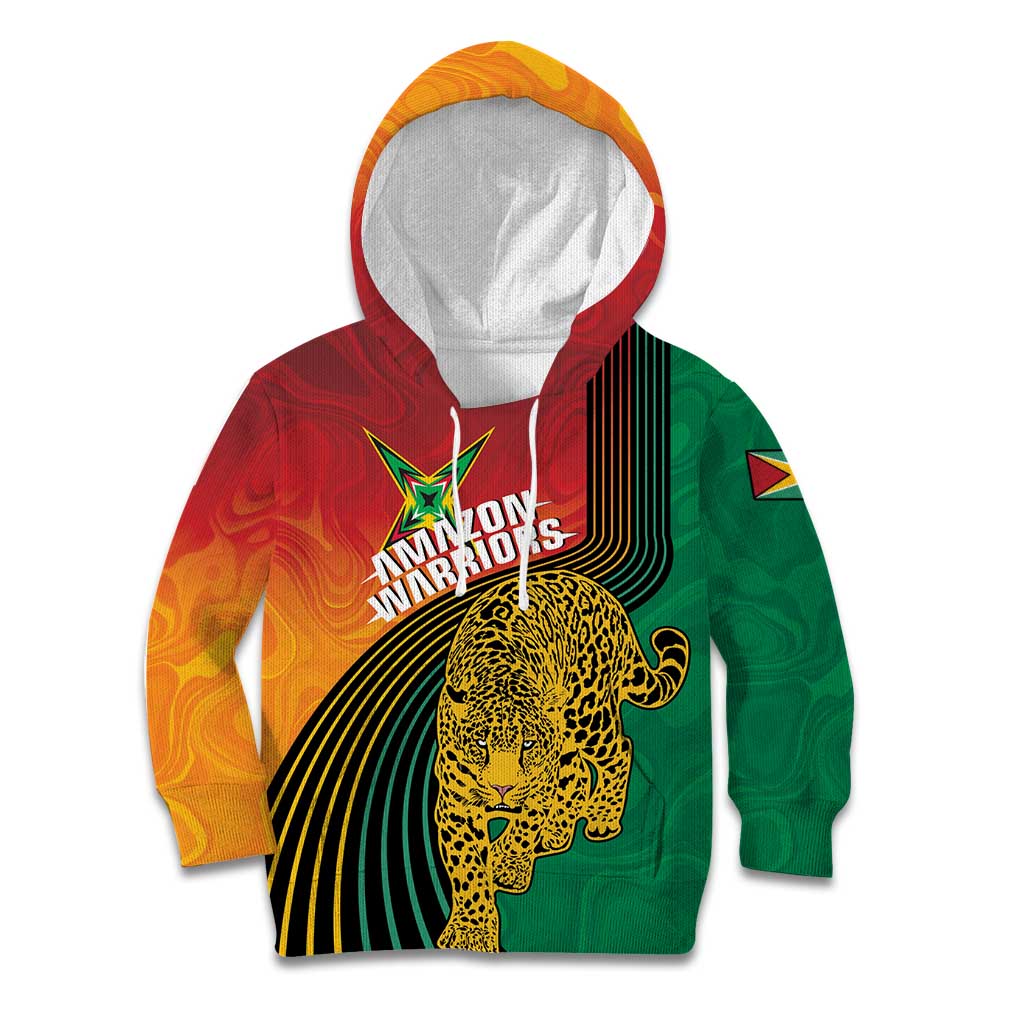 Guyana Cricket Amazon Warriors Personalized Kid Hoodie Fierce Jaguars - Wonder Print Shop