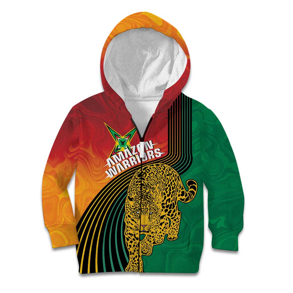 Guyana Cricket Amazon Warriors Personalized Kid Hoodie Fierce Jaguars - Wonder Print Shop