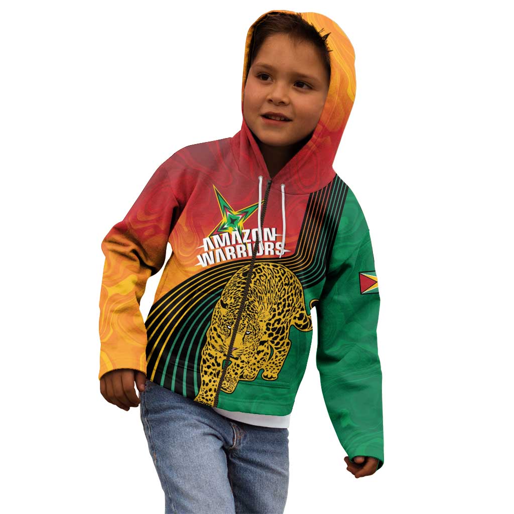 Guyana Cricket Amazon Warriors Personalized Kid Hoodie Fierce Jaguars - Wonder Print Shop