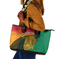 Guyana Cricket Amazon Warriors Personalized Leather Tote Bag Fierce Jaguars - Wonder Print Shop
