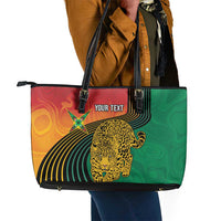 Guyana Cricket Amazon Warriors Personalized Leather Tote Bag Fierce Jaguars - Wonder Print Shop