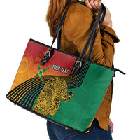 Guyana Cricket Amazon Warriors Personalized Leather Tote Bag Fierce Jaguars - Wonder Print Shop