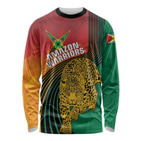Guyana Cricket Amazon Warriors Personalized Long Sleeve Shirt Fierce Jaguars - Wonder Print Shop