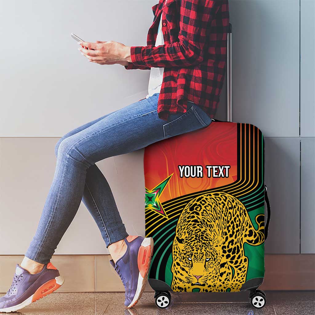 Guyana Cricket Amazon Warriors Personalized Luggage Cover Fierce Jaguars - Wonder Print Shop