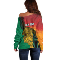 Guyana Cricket Amazon Warriors Personalized Off Shoulder Sweater Fierce Jaguars - Wonder Print Shop