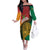 Guyana Cricket Amazon Warriors Personalized Off The Shoulder Long Sleeve Dress Fierce Jaguars - Wonder Print Shop