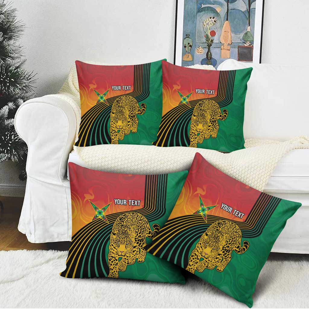 Guyana Cricket Amazon Warriors Personalized Pillow Cover Fierce Jaguars - Wonder Print Shop