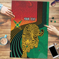 Guyana Cricket Amazon Warriors Personalized Puzzle Fierce Jaguars - Wonder Print Shop