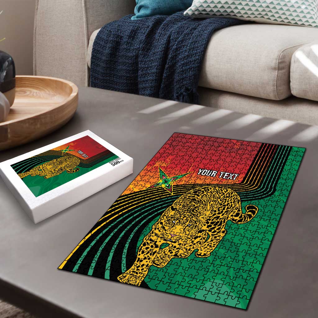 Guyana Cricket Amazon Warriors Personalized Puzzle Fierce Jaguars - Wonder Print Shop