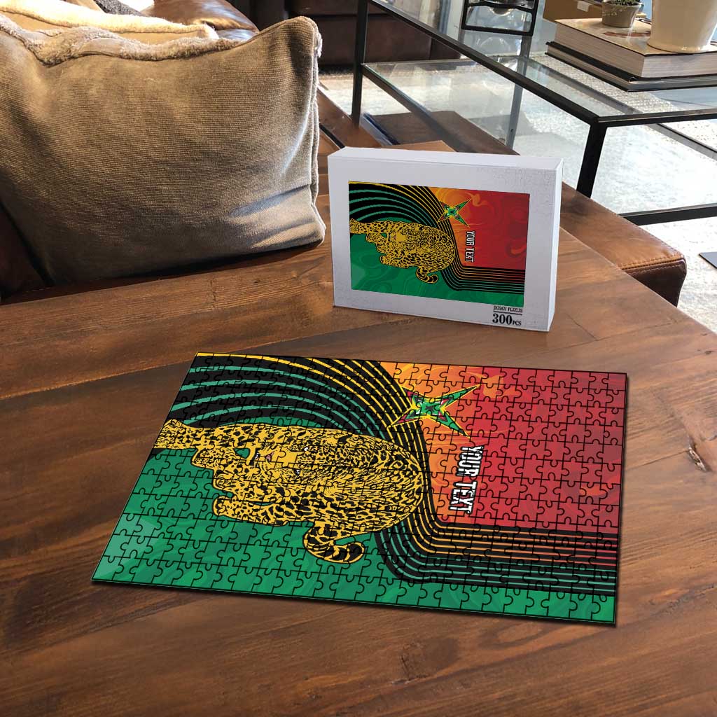 Guyana Cricket Amazon Warriors Personalized Puzzle Fierce Jaguars - Wonder Print Shop