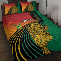 Guyana Cricket Amazon Warriors Personalized Quilt Bed Set Fierce Jaguars - Wonder Print Shop
