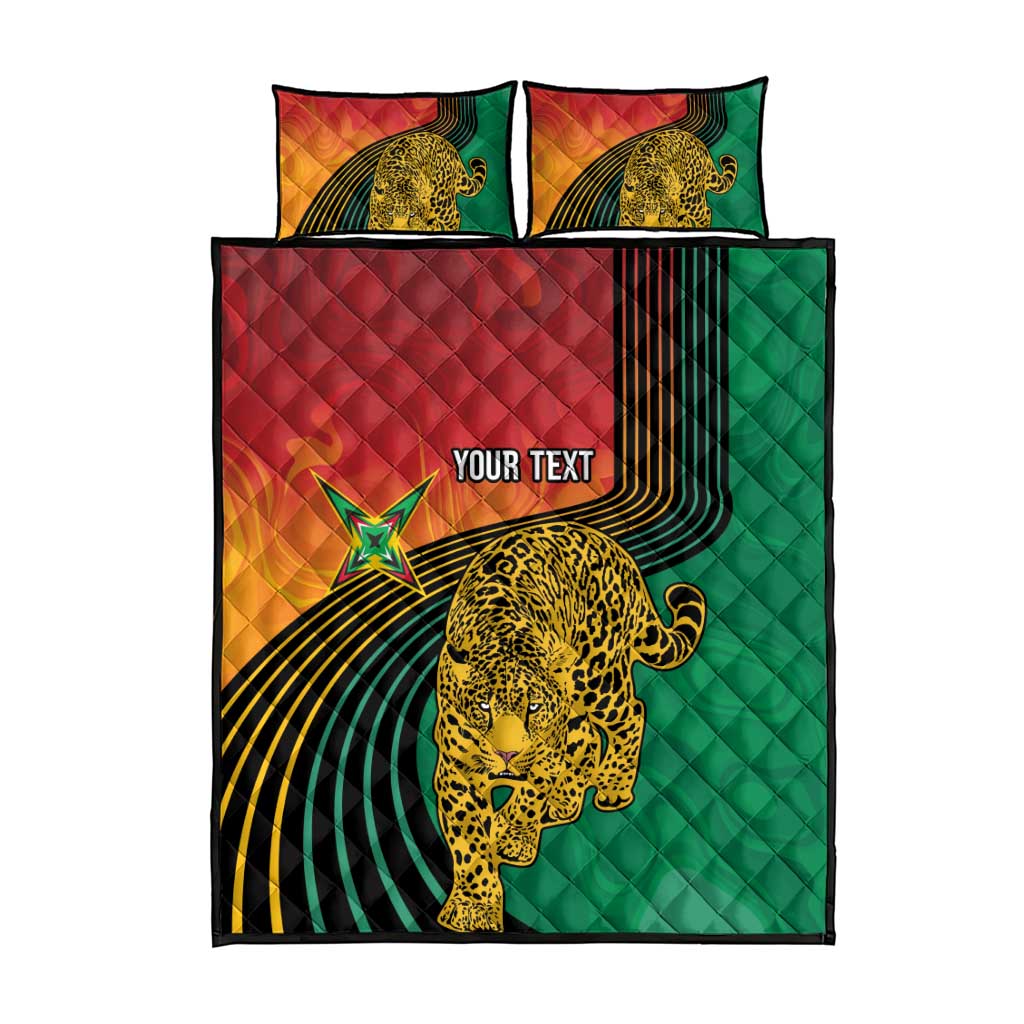 Guyana Cricket Amazon Warriors Personalized Quilt Bed Set Fierce Jaguars - Wonder Print Shop