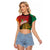 Guyana Cricket Amazon Warriors Personalized Raglan Cropped T Shirt Fierce Jaguars - Wonder Print Shop