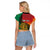 Guyana Cricket Amazon Warriors Personalized Raglan Cropped T Shirt Fierce Jaguars - Wonder Print Shop