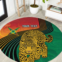 Guyana Cricket Amazon Warriors Personalized Round Carpet Fierce Jaguars - Wonder Print Shop