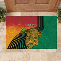 Guyana Cricket Amazon Warriors Personalized Rubber Doormat Fierce Jaguars - Wonder Print Shop