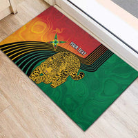 Guyana Cricket Amazon Warriors Personalized Rubber Doormat Fierce Jaguars - Wonder Print Shop
