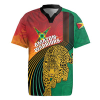 Guyana Cricket Amazon Warriors Personalized Rugby Jersey Fierce Jaguars - Wonder Print Shop